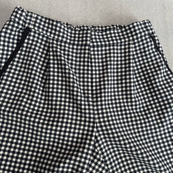 [US6]Weekend MaxMara Black and White Gingham Cropped Pants - Picture 4 of 11